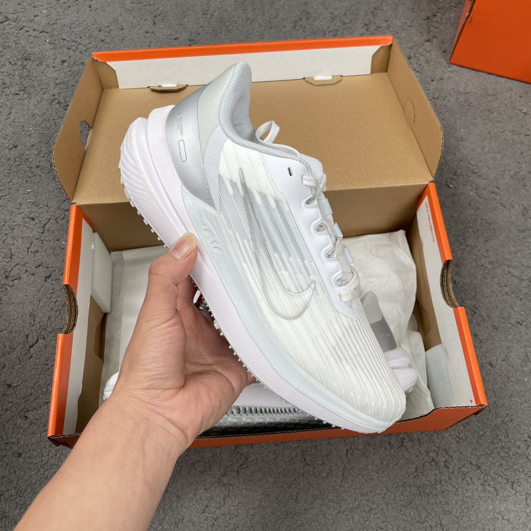 Nike Zoom Winflo 9 白灰 低筒 减震防滑 运动鞋 跑步鞋 男鞋 女鞋 DD8686-100