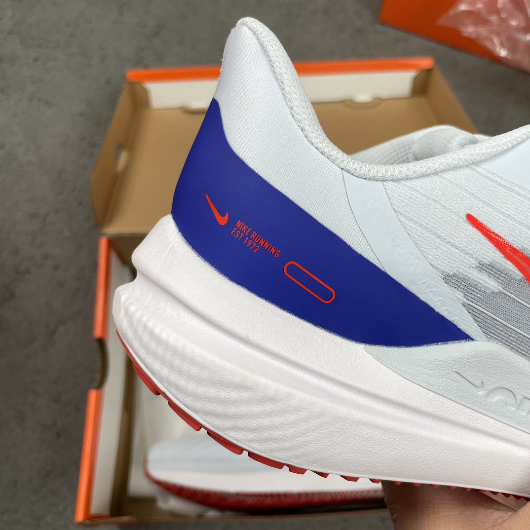 Nike Zoom Winflo 9 登月 白红蓝 低筒 减震防滑 运动鞋 跑步鞋 男鞋 女鞋 DD6203-006