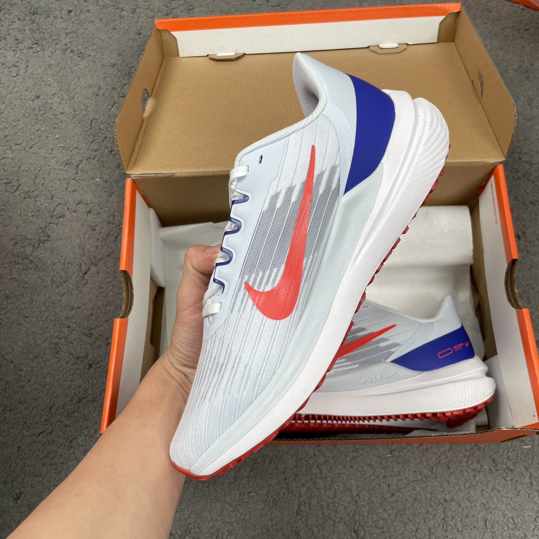 Nike Zoom Winflo 9 登月 白红蓝 低筒 减震防滑 运动鞋 跑步鞋 男鞋 女鞋 DD6203-006