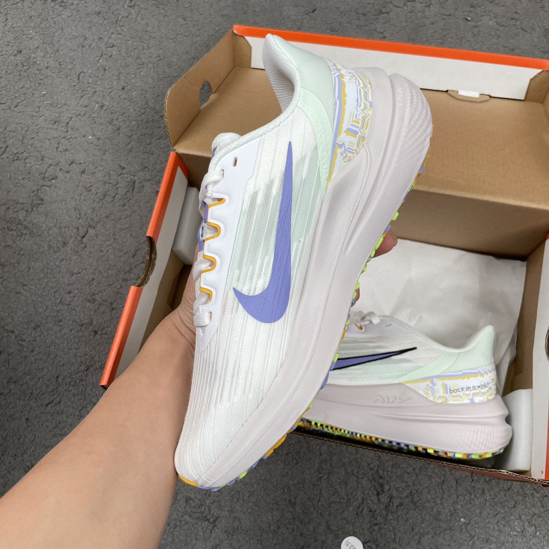 Nike Zoom Winflo 9 白蓝 低筒 减震防滑 运动鞋 跑步鞋 男鞋 女鞋 DR8802-100