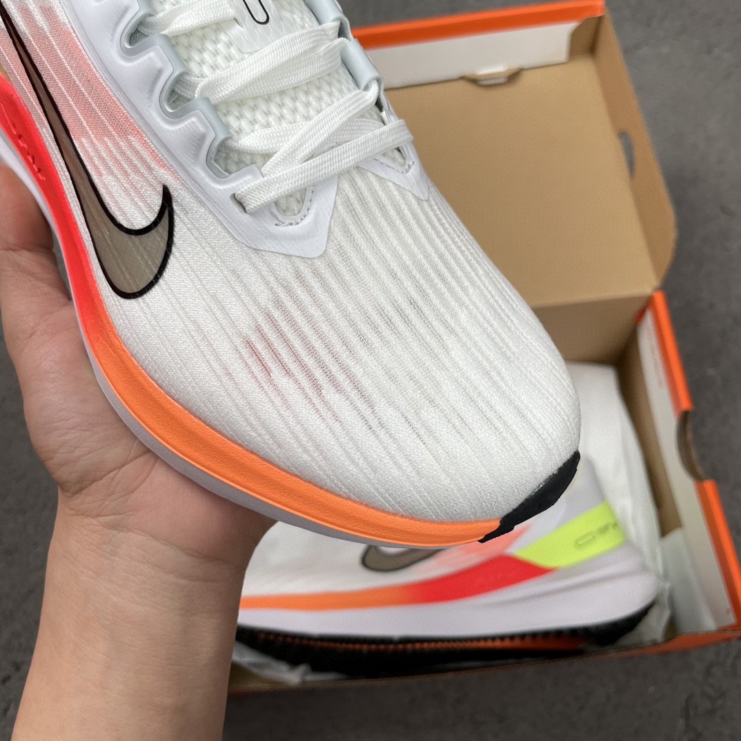 Nike Zoom Winflo 9 白橙 低筒 减震防滑 运动鞋 跑步鞋 男鞋 女鞋 DD6203-100