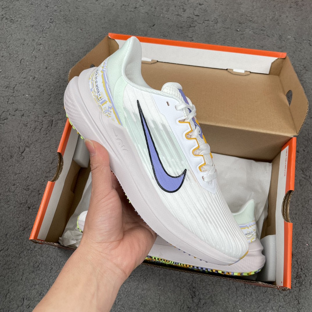 Nike Zoom Winflo 9 白蓝 低筒 减震防滑 运动鞋 跑步鞋 男鞋 女鞋 DR8802-100