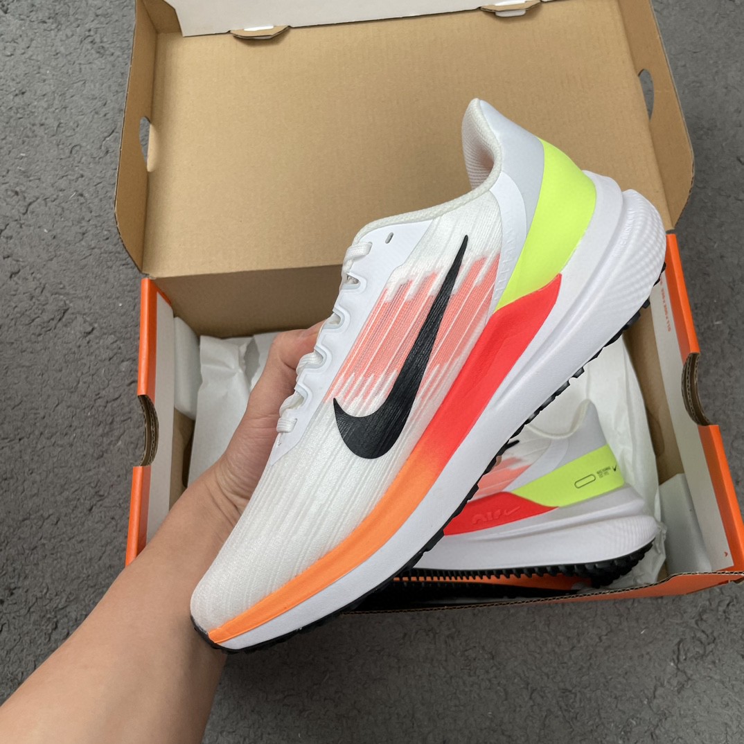 Nike Zoom Winflo 9 白橙 低筒 减震防滑 运动鞋 跑步鞋 男鞋 女鞋 DD6203-100