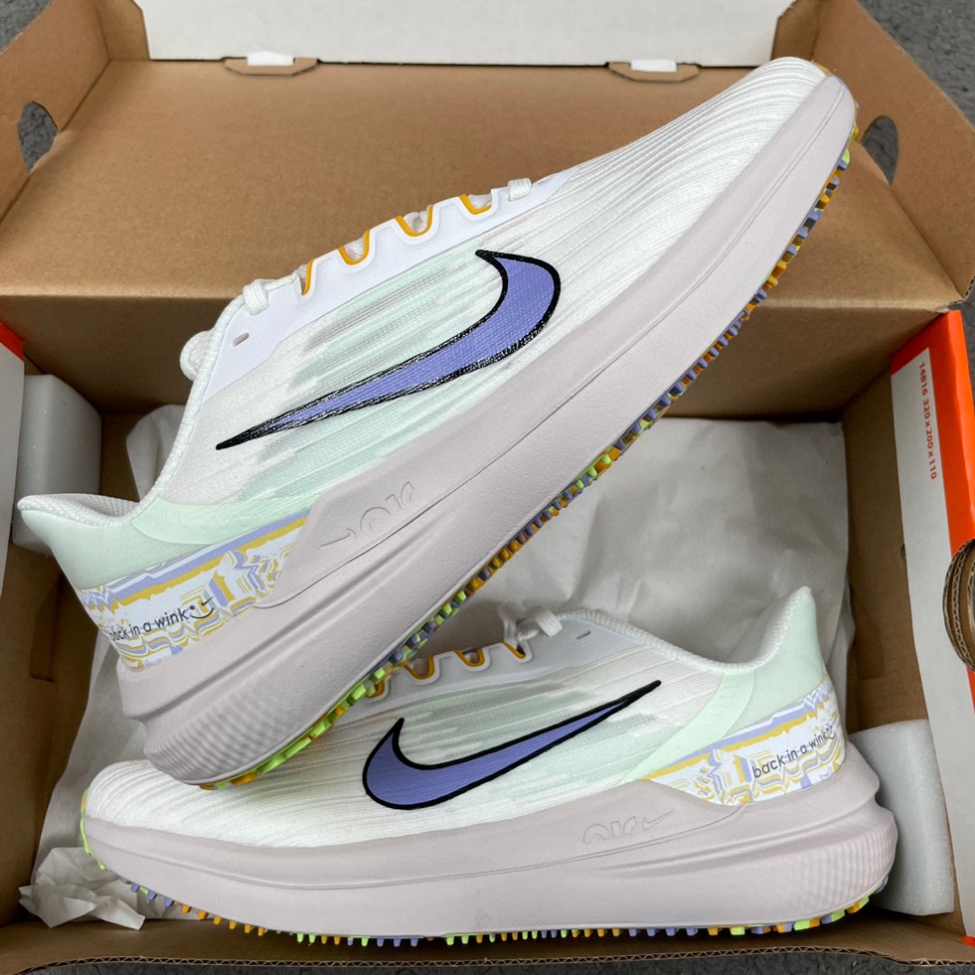 Nike Zoom Winflo 9 白蓝 低筒 减震防滑 运动鞋 跑步鞋 男鞋 女鞋 DR8802-100