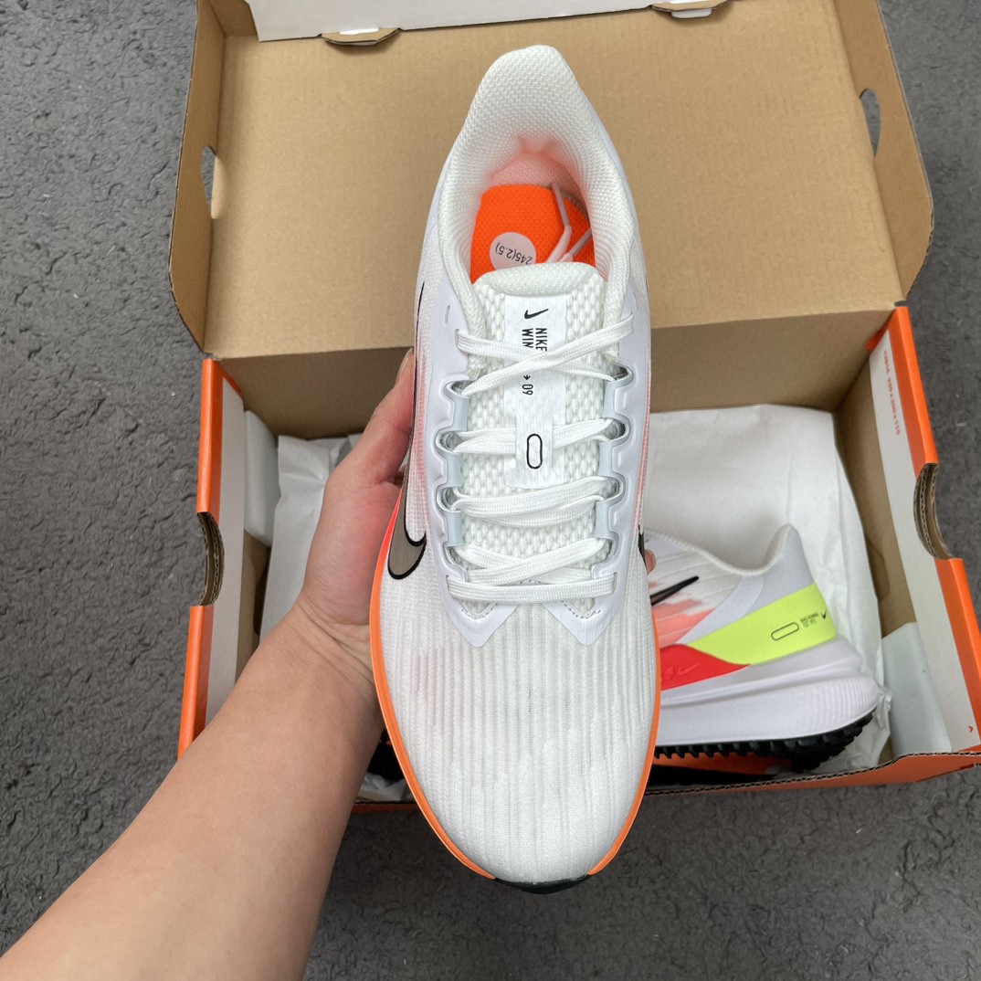 Nike Zoom Winflo 9 白橙 低筒 减震防滑 运动鞋 跑步鞋 男鞋 女鞋 DD6203-100