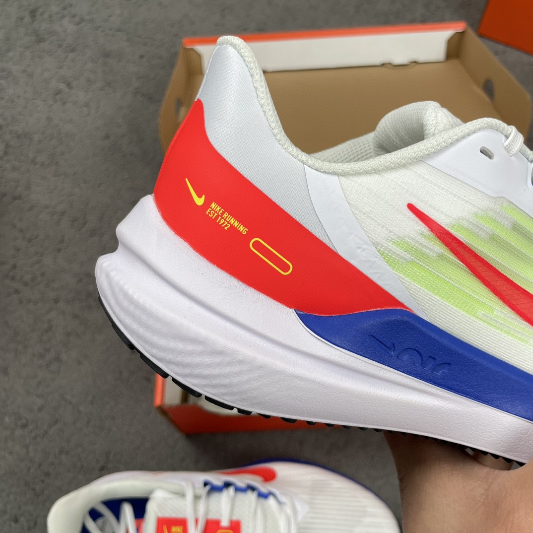 Nike Zoom Winflo 9 登月 白红 低筒 减震防滑 运动鞋 跑步鞋 男鞋 女鞋 DX3355-100