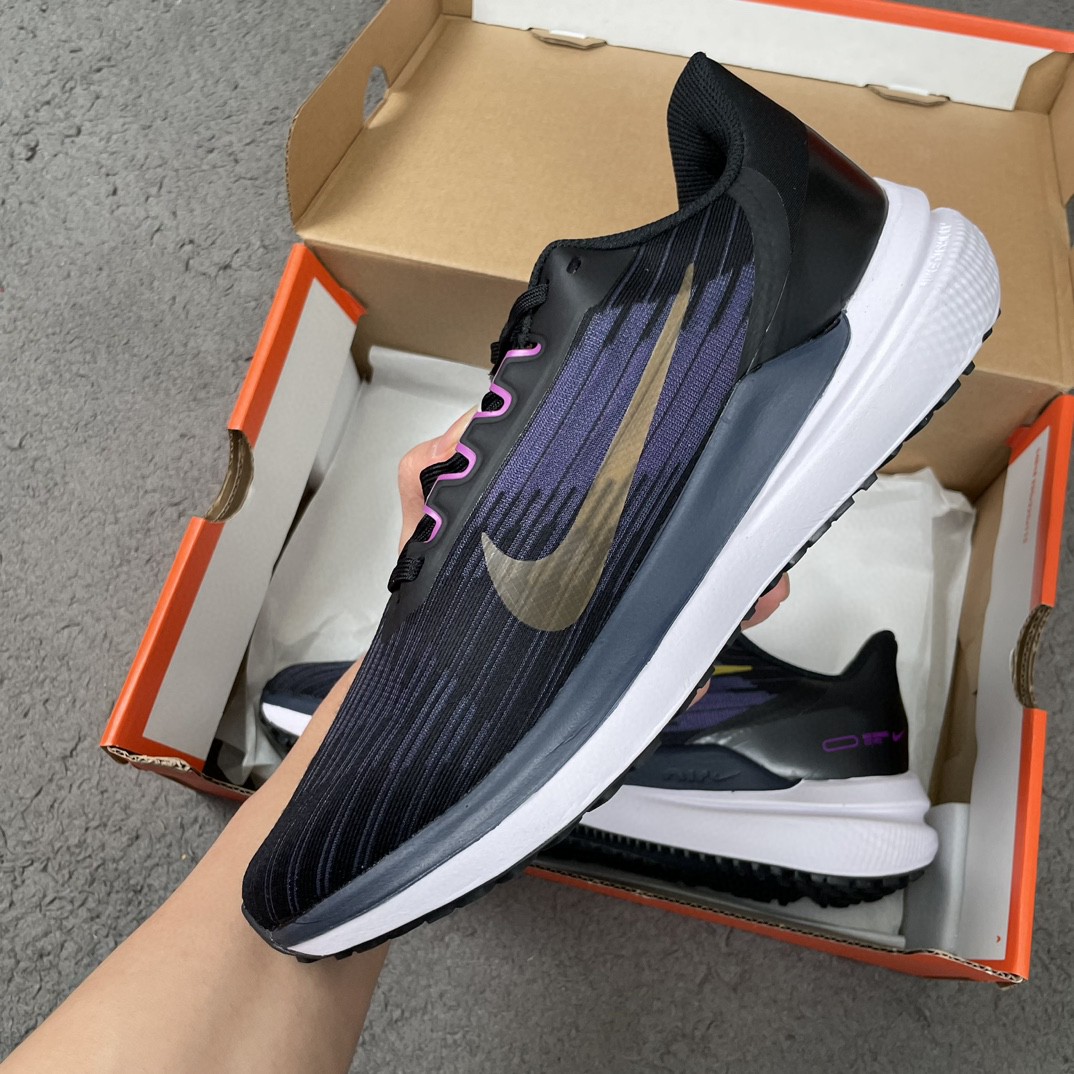 Nike Zoom Winflo 9 登月 黑蓝金 低筒 减震防滑 运动鞋 跑步鞋 男鞋 女鞋 DD6203-007