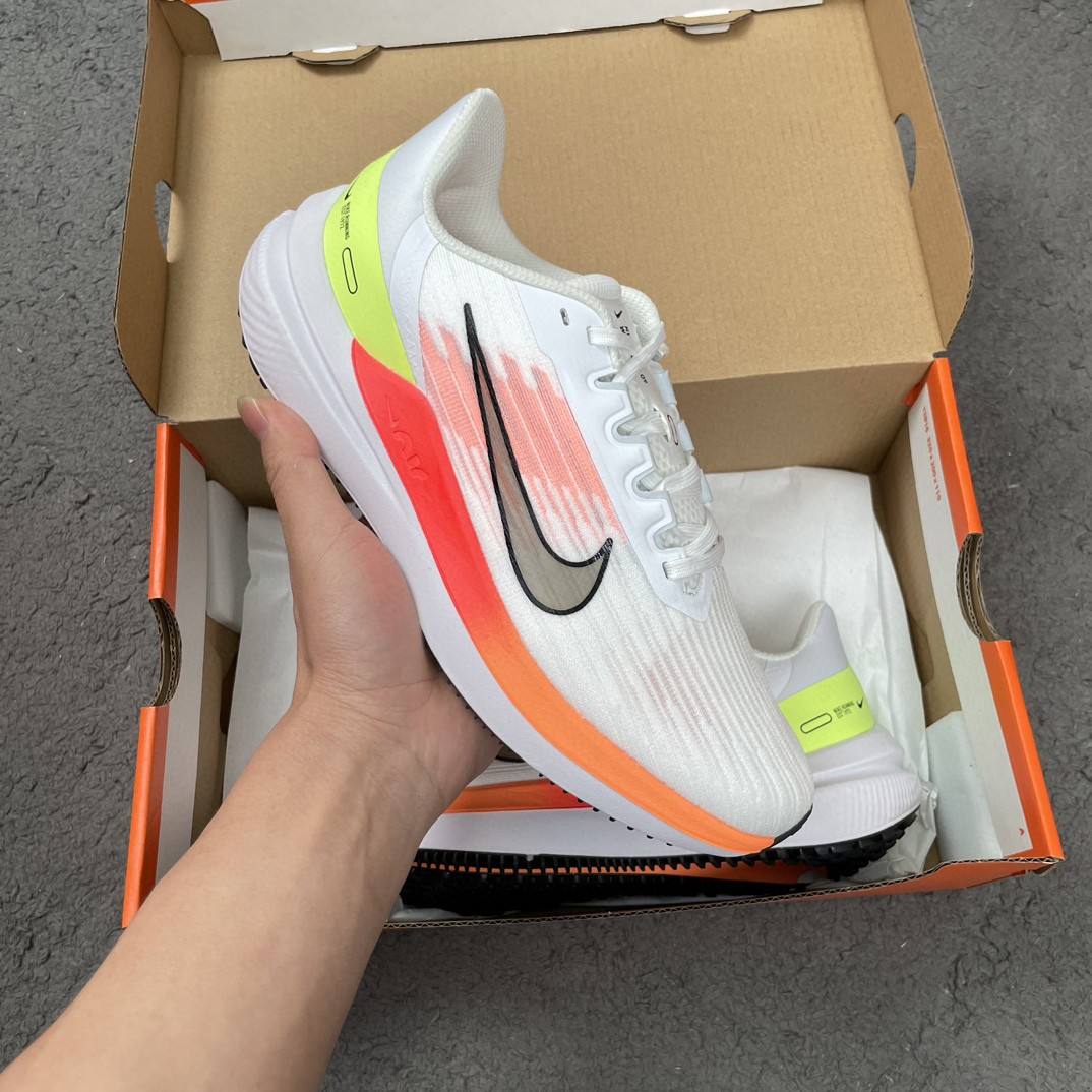 Nike Zoom Winflo 9 白橙 低筒 减震防滑 运动鞋 跑步鞋 男鞋 女鞋 DD6203-100