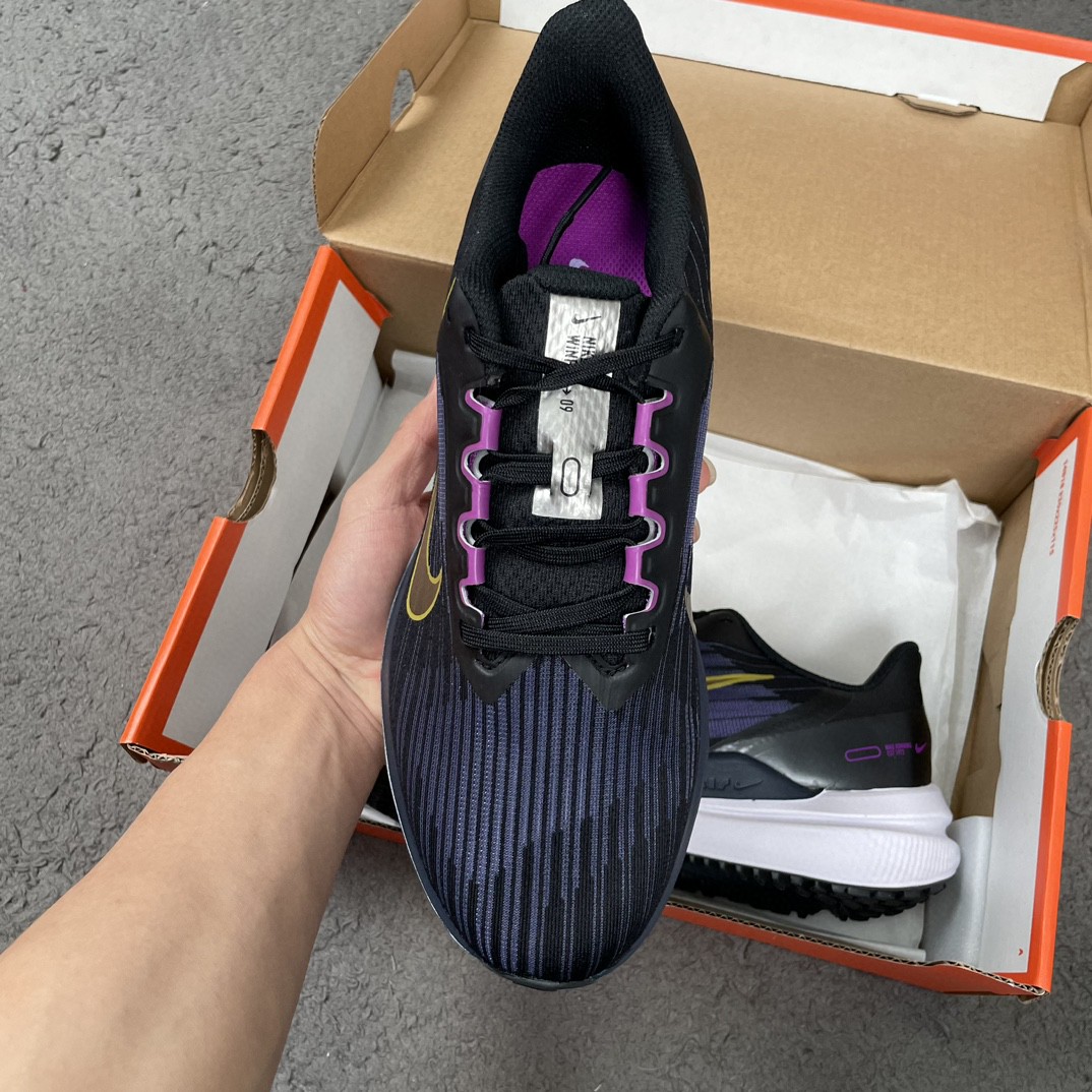 Nike Zoom Winflo 9 登月 黑蓝金 低筒 减震防滑 运动鞋 跑步鞋 男鞋 女鞋 DD6203-007