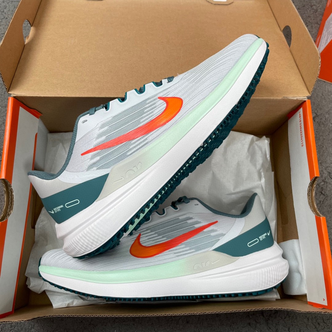 Nike Zoom Winflo 9 登月 灰蓝色 低筒 减震防滑 运动鞋 跑步鞋 男鞋 女鞋 DD6203-005