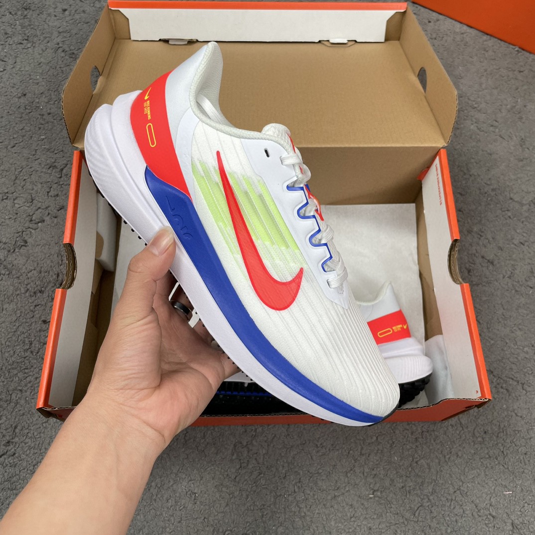 Nike Zoom Winflo 9 登月 白红 低筒 减震防滑 运动鞋 跑步鞋 男鞋 女鞋 DX3355-100