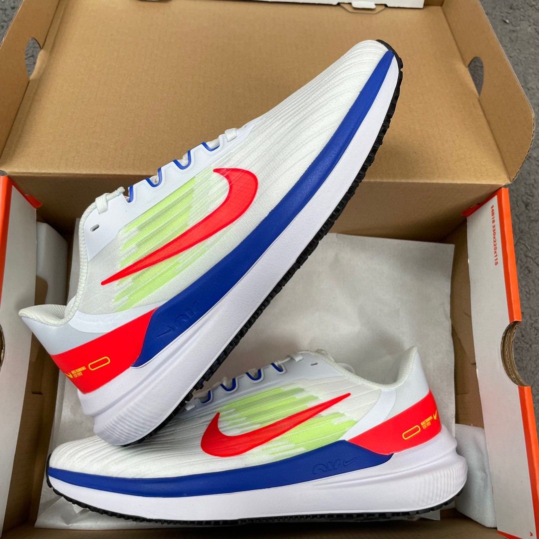 Nike Zoom Winflo 9 登月 白红 低筒 减震防滑 运动鞋 跑步鞋 男鞋 女鞋 DX3355-100