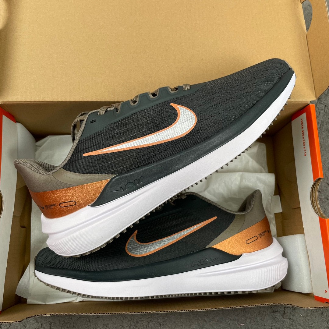 Nike Zoom Winflo 9 登月 黑棕 低筒 减震防滑 运动鞋 跑步鞋 男鞋 女鞋 DD8686-005