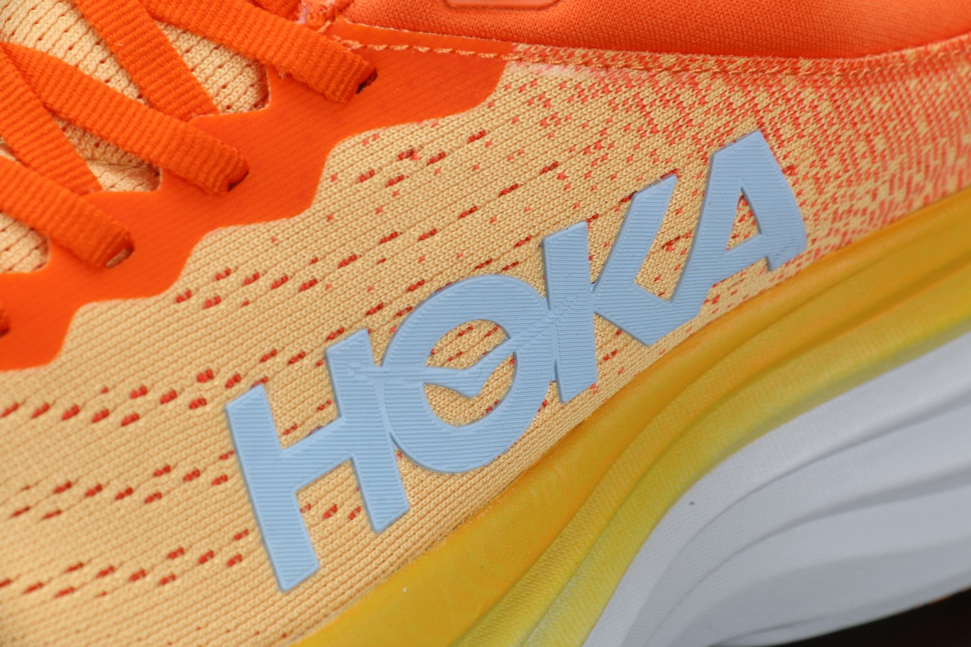 HOKA ONE ONE Bondi 8 邦代8 橙色 低筒 户外鞋 运动鞋 跑步鞋 跑鞋 男鞋 1123202-PBAY