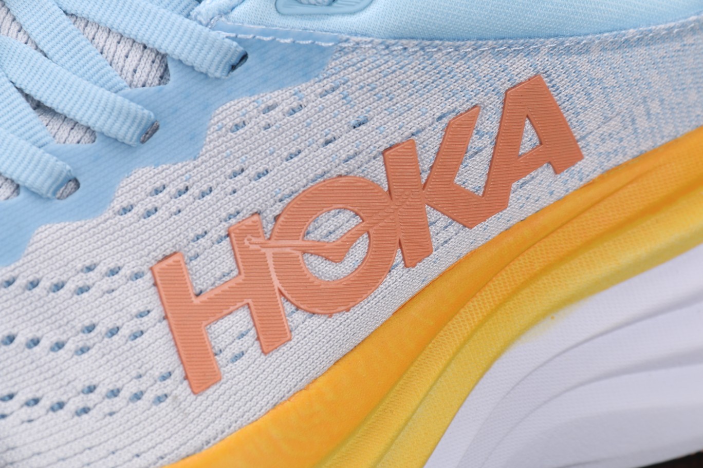 HOKA ONE ONE Bondi 8 邦代8 浅蓝色 低筒 户外鞋 运动鞋 跑步鞋 跑鞋 男鞋 1127952-SSCA