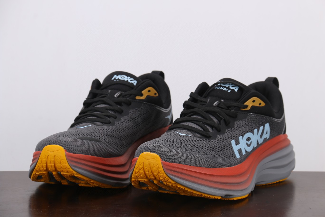 HOKA ONE ONE Bondi 8 邦代8 灰蓝 低筒 户外鞋 运动鞋 跑步鞋 跑鞋 男鞋 1123202-ACTL