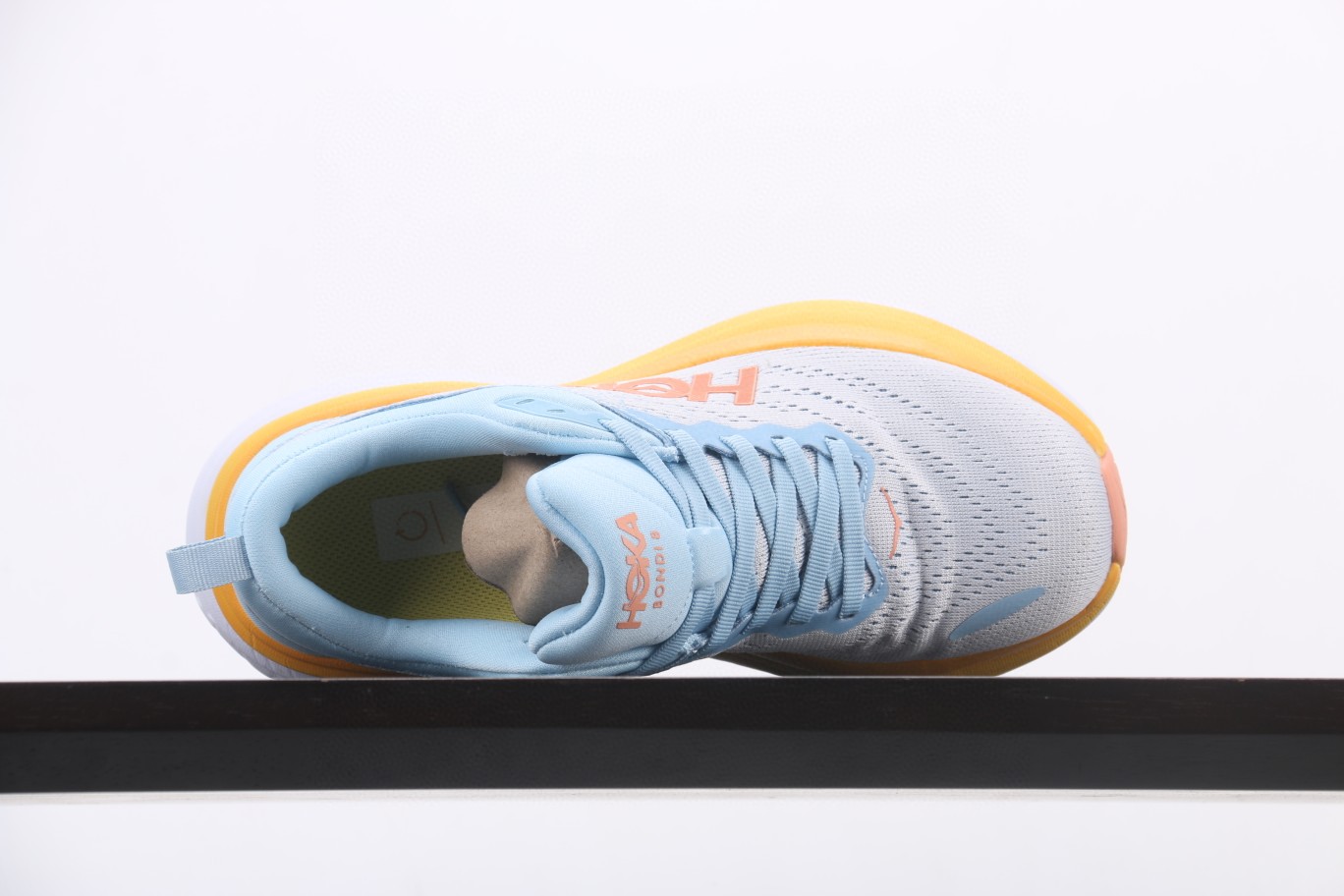 HOKA ONE ONE Bondi 8 邦代8 浅蓝色 低筒 户外鞋 运动鞋 跑步鞋 跑鞋 男鞋 1127952-SSCA