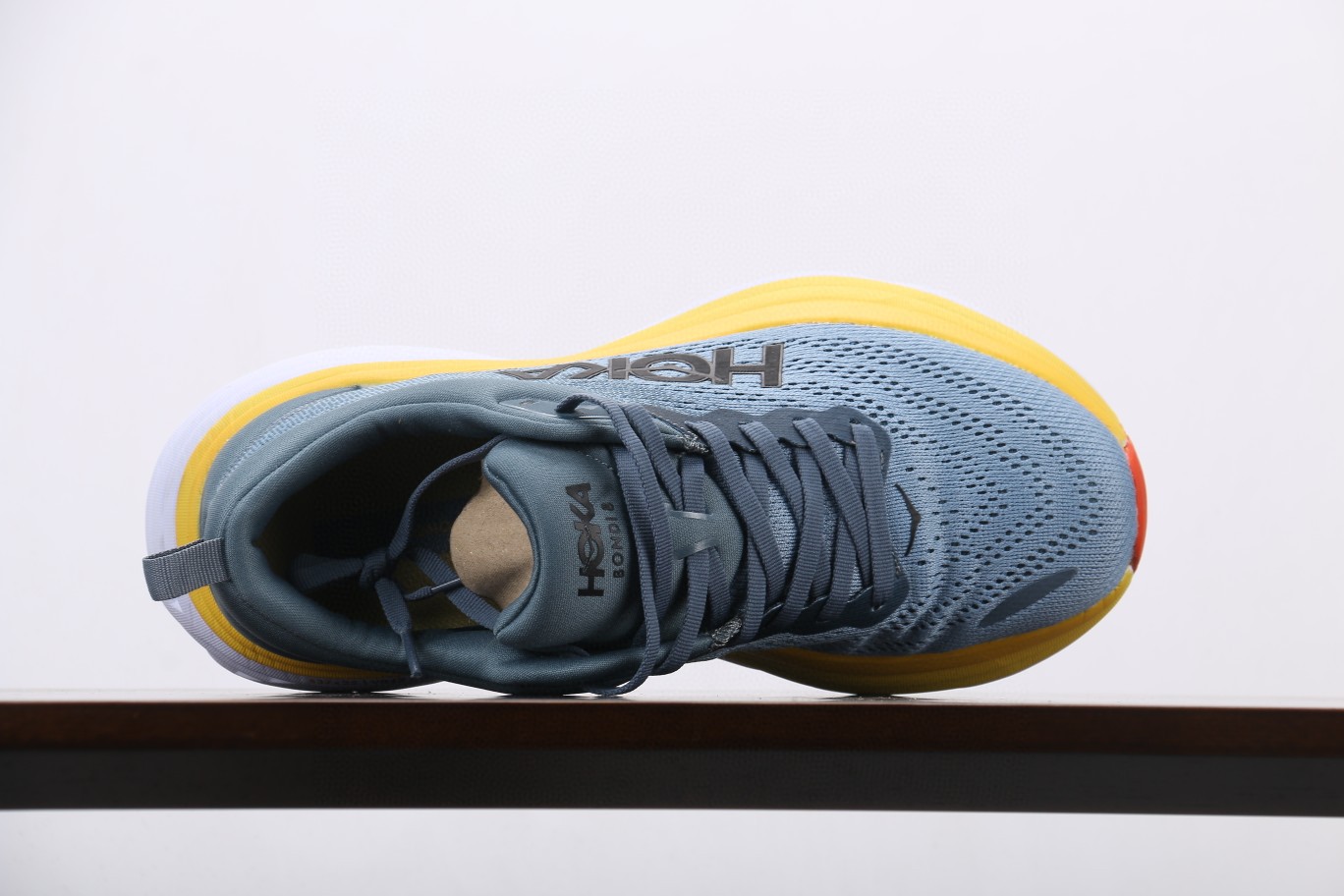 HOKA ONE ONE Bondi 8 邦代8 蓝黑 低筒 运动鞋 跑步鞋 跑鞋 男鞋 1127953-GBMS