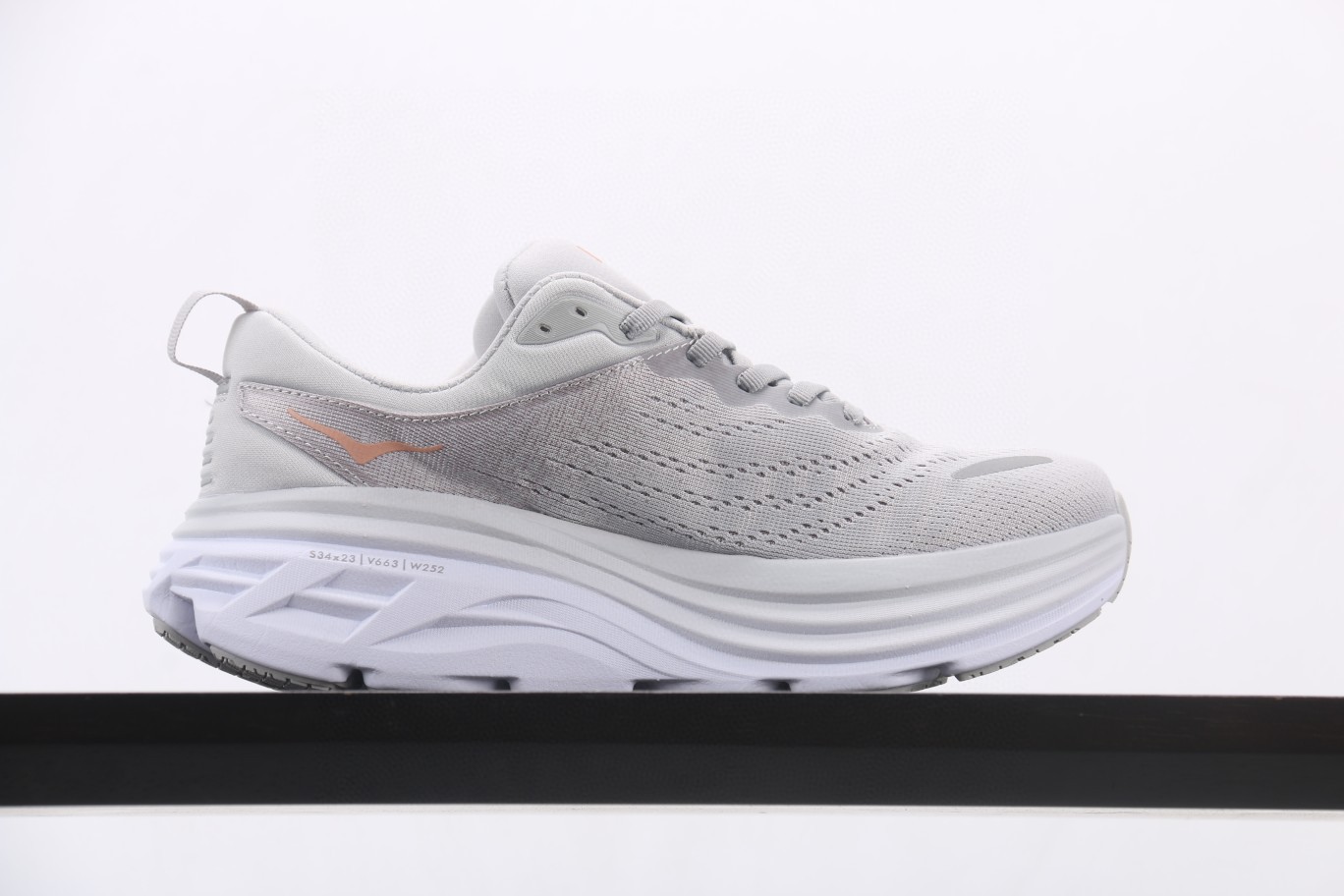 HOKA ONE ONE Bondi 8 邦代8 灰色 低筒 户外鞋 运动鞋 跑步鞋 跑鞋 男鞋 1127952-HMLR