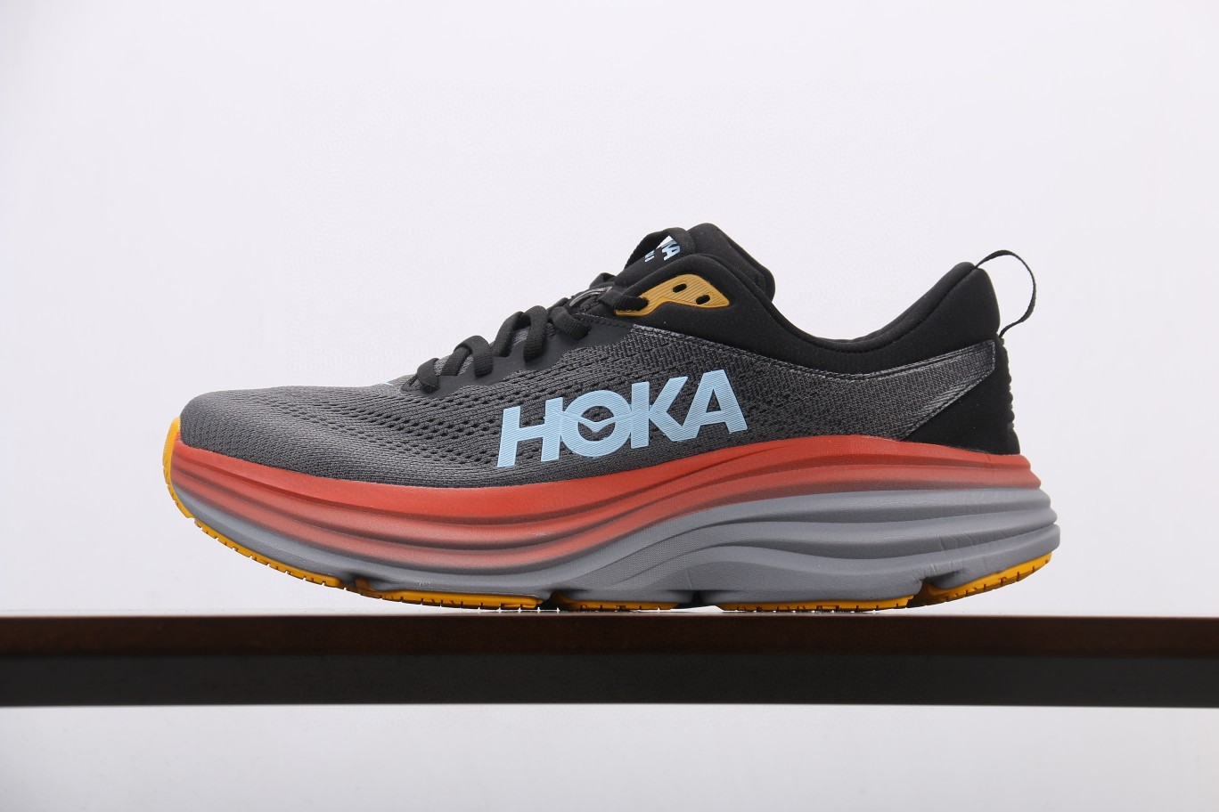 HOKA ONE ONE Bondi 8 邦代8 灰蓝 低筒 户外鞋 运动鞋 跑步鞋 跑鞋 男鞋 1123202-ACTL