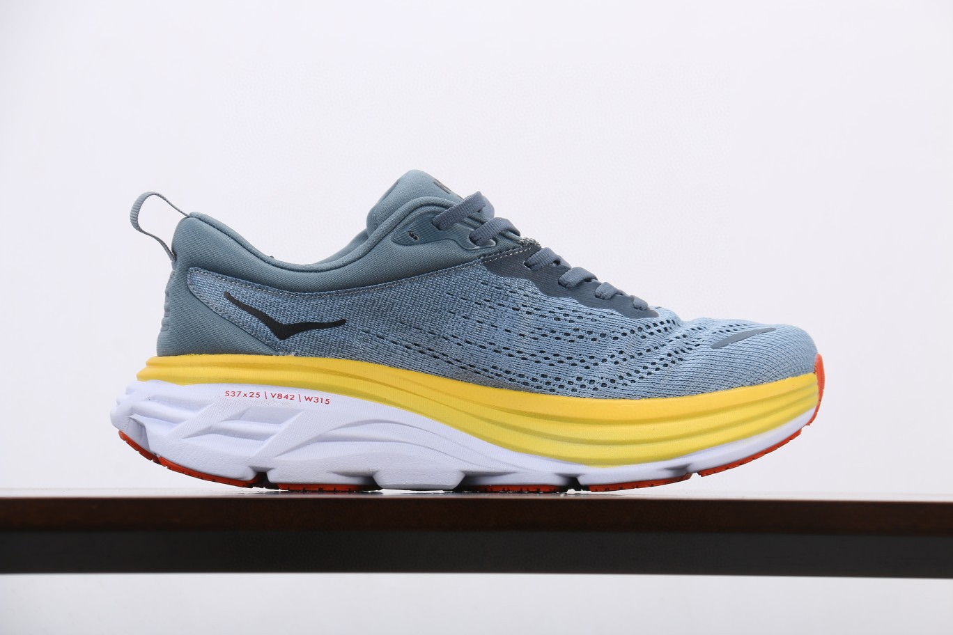 HOKA ONE ONE Bondi 8 邦代8 蓝黑 低筒 运动鞋 跑步鞋 跑鞋 男鞋 1127953-GBMS