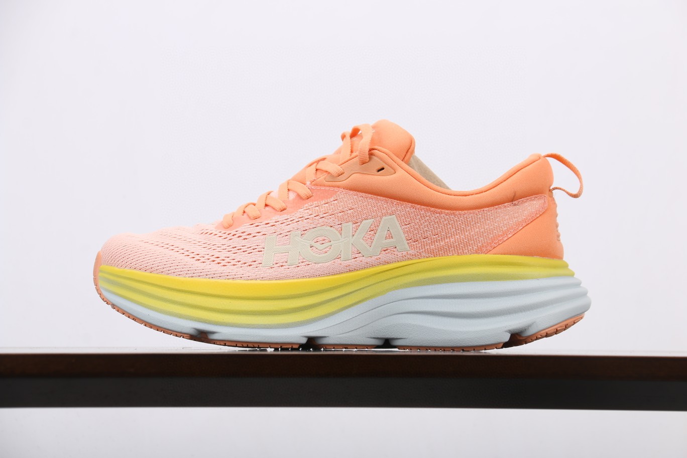 HOKA ONE ONE Bondi 8 邦代8 橙黄色 低筒 运动鞋 跑步鞋 跑鞋 男鞋 1127952-SCPP