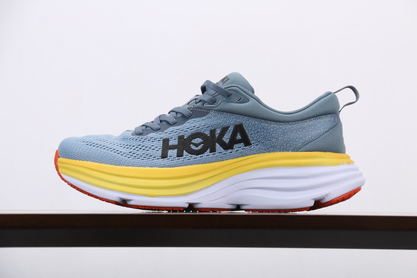 HOKA ONE ONE Bondi 8 邦代8 蓝黑 低筒 运动鞋 跑步鞋 跑鞋 男鞋 1127953-GBMS
