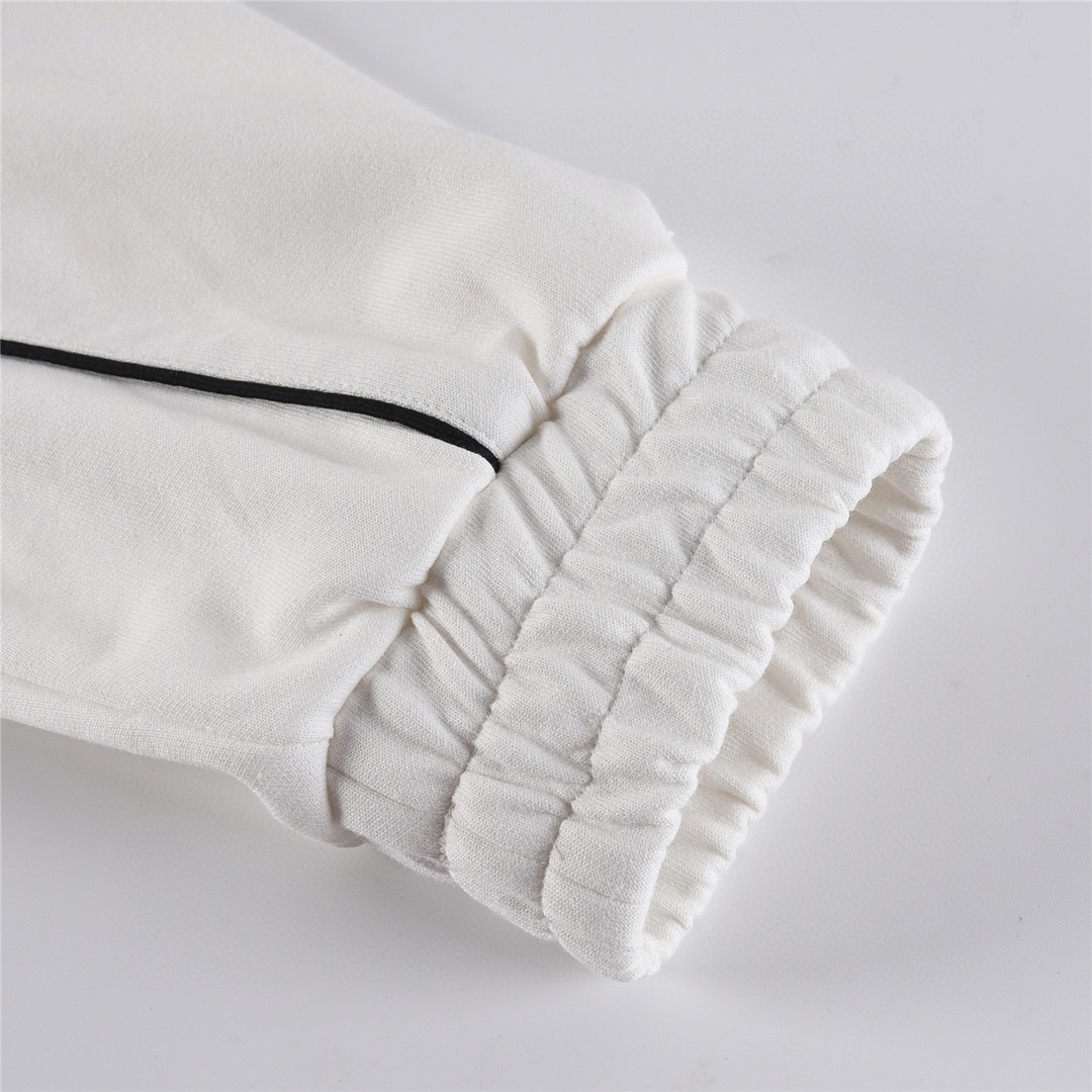 CELINE 赛琳 胸口微标logo拉链卫衣 白色 宽松 长袖 外套 男女同款 