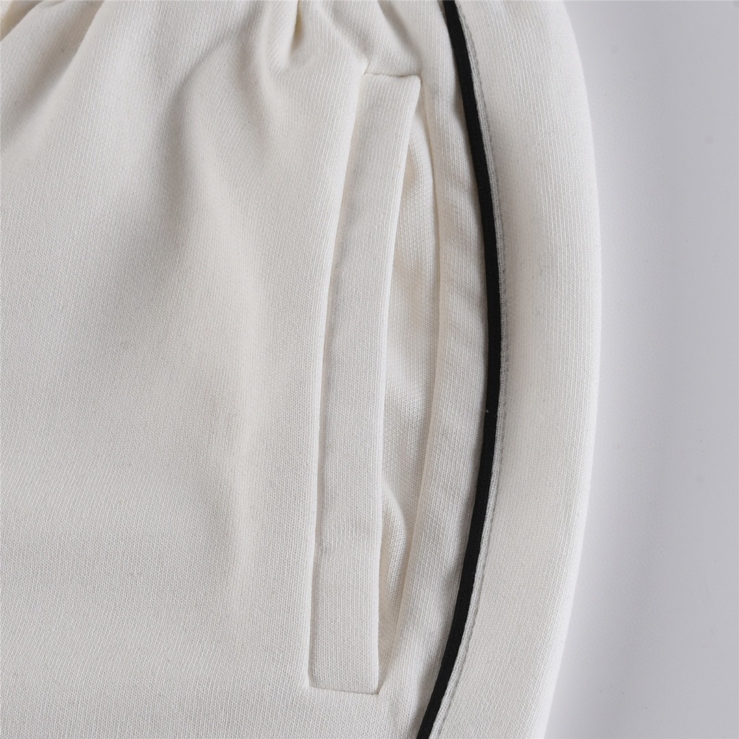 CELINE 赛琳 口袋微标logo 卫裤 白色 休闲裤 运动裤 长裤 男女同款