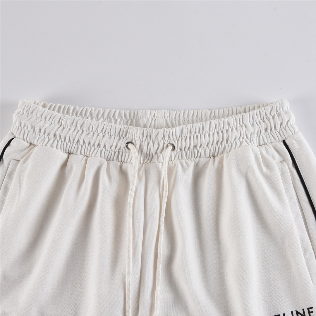 CELINE 赛琳 口袋微标logo 卫裤 白色 休闲裤 运动裤 长裤 男女同款