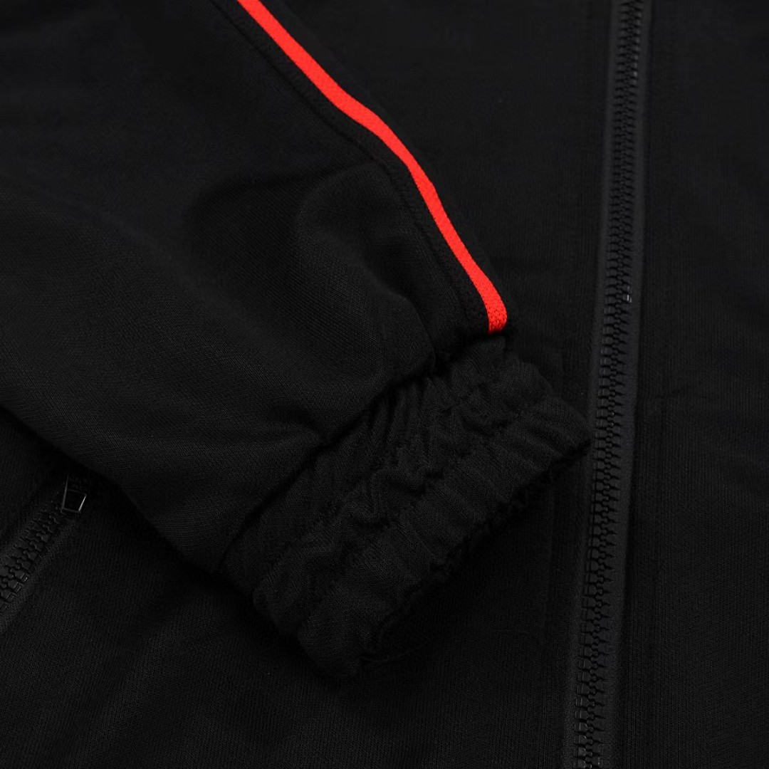 CELINE 赛琳 黑色 Logo刺绣拉链卫衣 宽松 长袖 外套 男女同款 