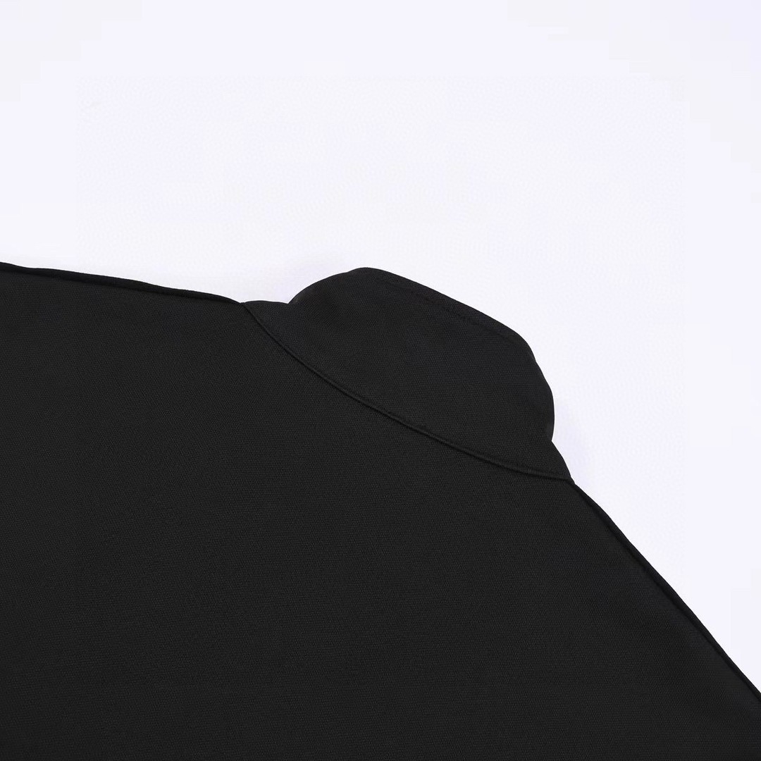 CELINE 赛琳 黑色 Logo刺绣拉链卫衣 宽松 长袖 外套 男女同款 