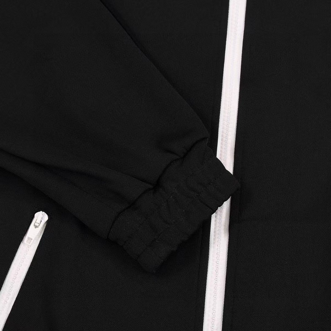 CELINE 赛琳 黑色 Logo刺绣拉链卫衣 宽松 长袖 外套 男女同款 