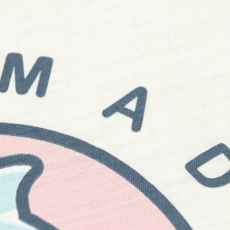 HUMAN MADE SS22 海豚卡通印花 白色 圆领 短袖 T恤 男女同款 