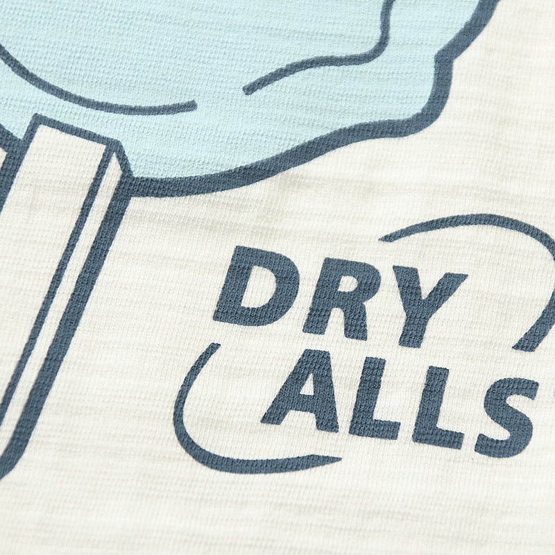 HUMAN MADE SS22 雪糕棒卡通印花 白色 圆领 短袖 T恤 男女同款 