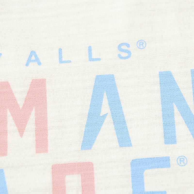 HUMAN MADE SS22 熊抱海豚卡通印花 白色 圆领 短袖 T恤 男女同款 