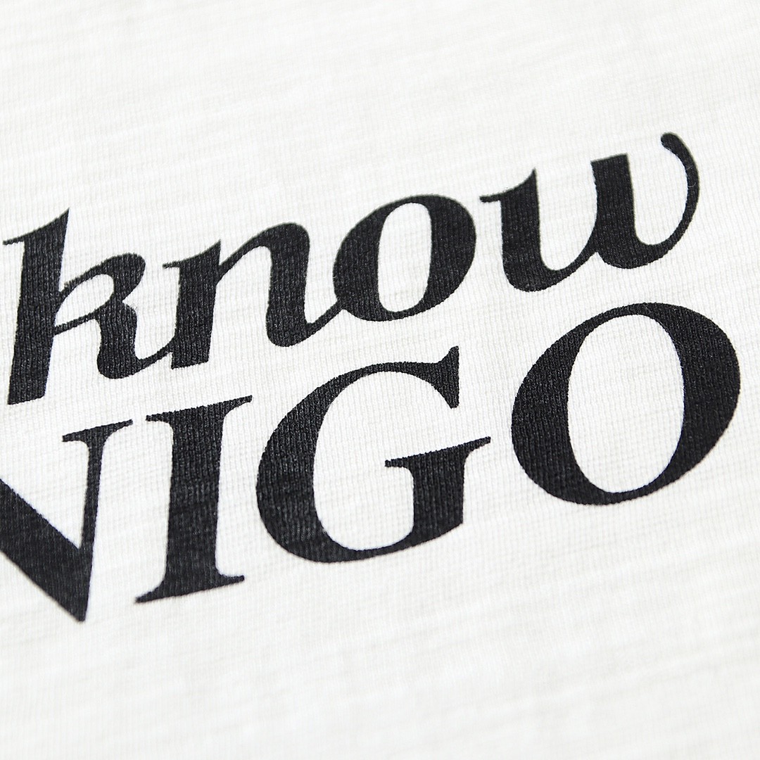 HUMAN MADE SS22 I Know Nigo T Shirt 徽标卡通印花 白色 圆领 短袖 T恤 男女同款 XX23TE009