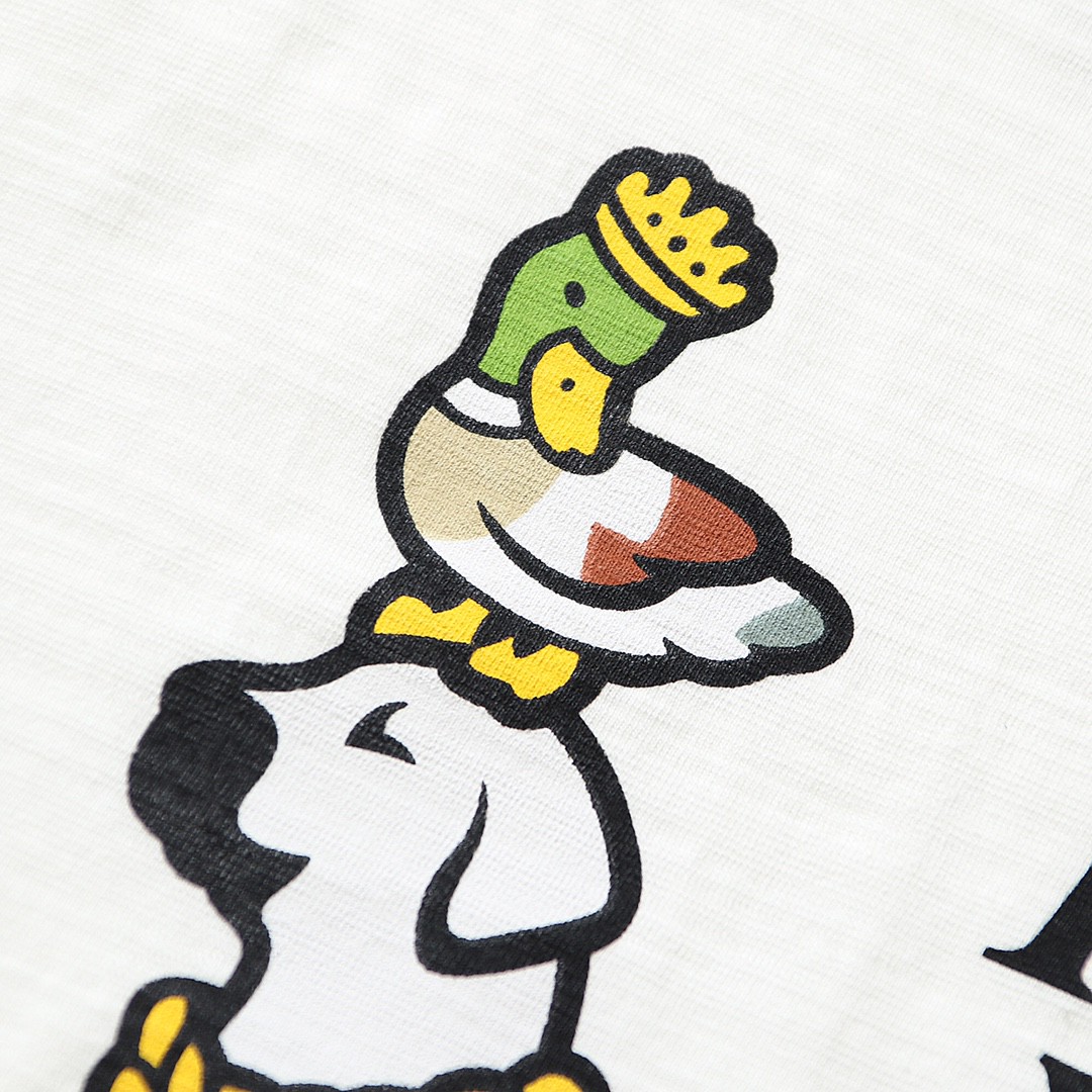 HUMAN MADE SS22 I Know Nigo T Shirt 徽标卡通印花 白色 圆领 短袖 T恤 男女同款 XX23TE009