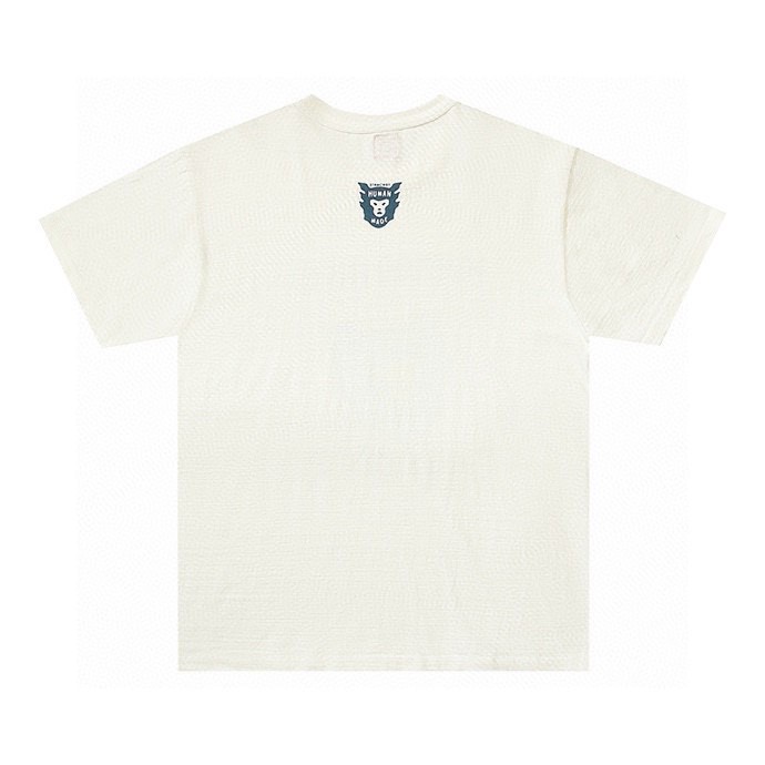 HUMAN MADE SS22 雪糕棒卡通印花 白色 圆领 短袖 T恤 男女同款 