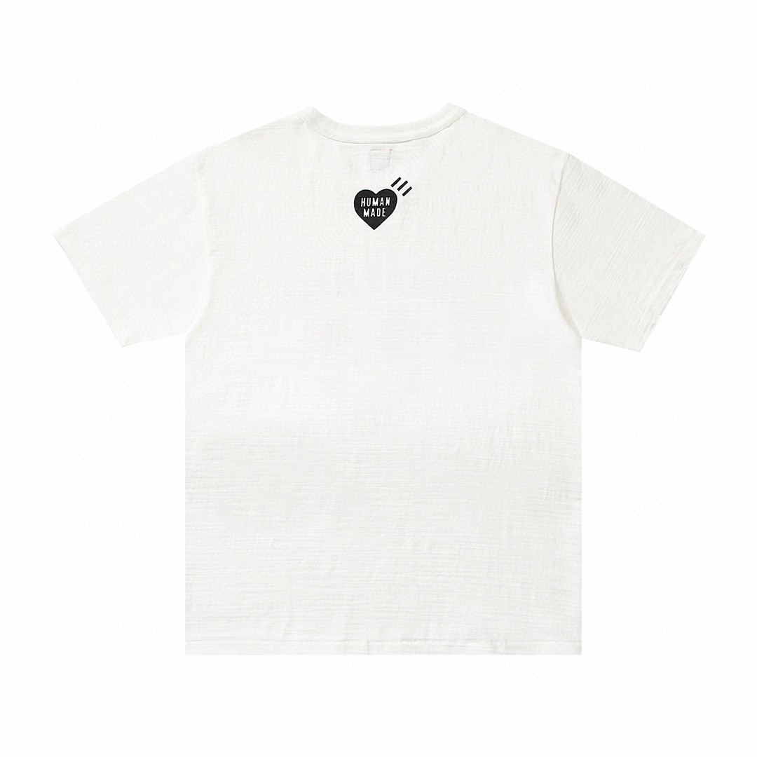 HUMAN MADE SS22 I Know Nigo T Shirt 徽标卡通印花 白色 圆领 短袖 T恤 男女同款 XX23TE009