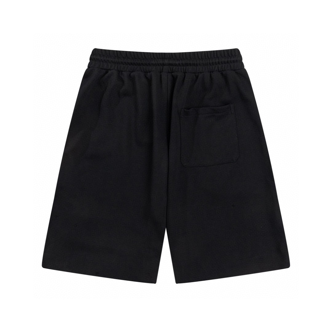 CELINE 赛琳 字母logo 卫裤 黑色 休闲裤 运动裤 短裤 男女同款