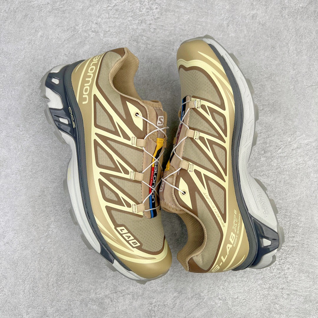 SALOMON XT-6 萨洛蒙 杏色 低筒 户外 跑步鞋 运动鞋 男鞋 女鞋 416410（版型偏小一码）