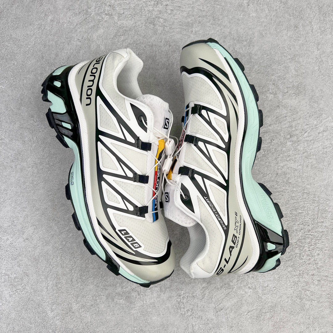 SALOMON XT-6 萨洛蒙 哈士奇 黑白蓝 低筒 户外 跑步鞋 运动鞋 男鞋 女鞋 413173（版型偏小一码）