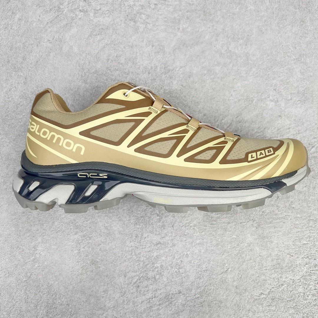 SALOMON XT-6 萨洛蒙 杏色 低筒 户外 跑步鞋 运动鞋 男鞋 女鞋 416410（版型偏小一码）