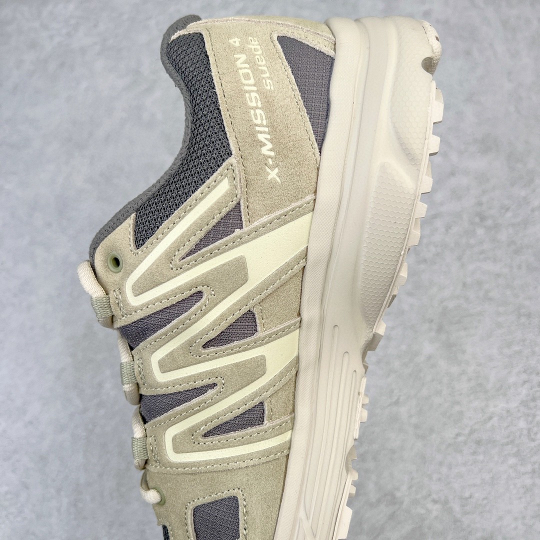 SALOMON X Mission 4 Suede 萨洛蒙 棕灰 低筒 户外 跑步鞋 运动鞋 男鞋 女鞋 471378（版型偏小一码）