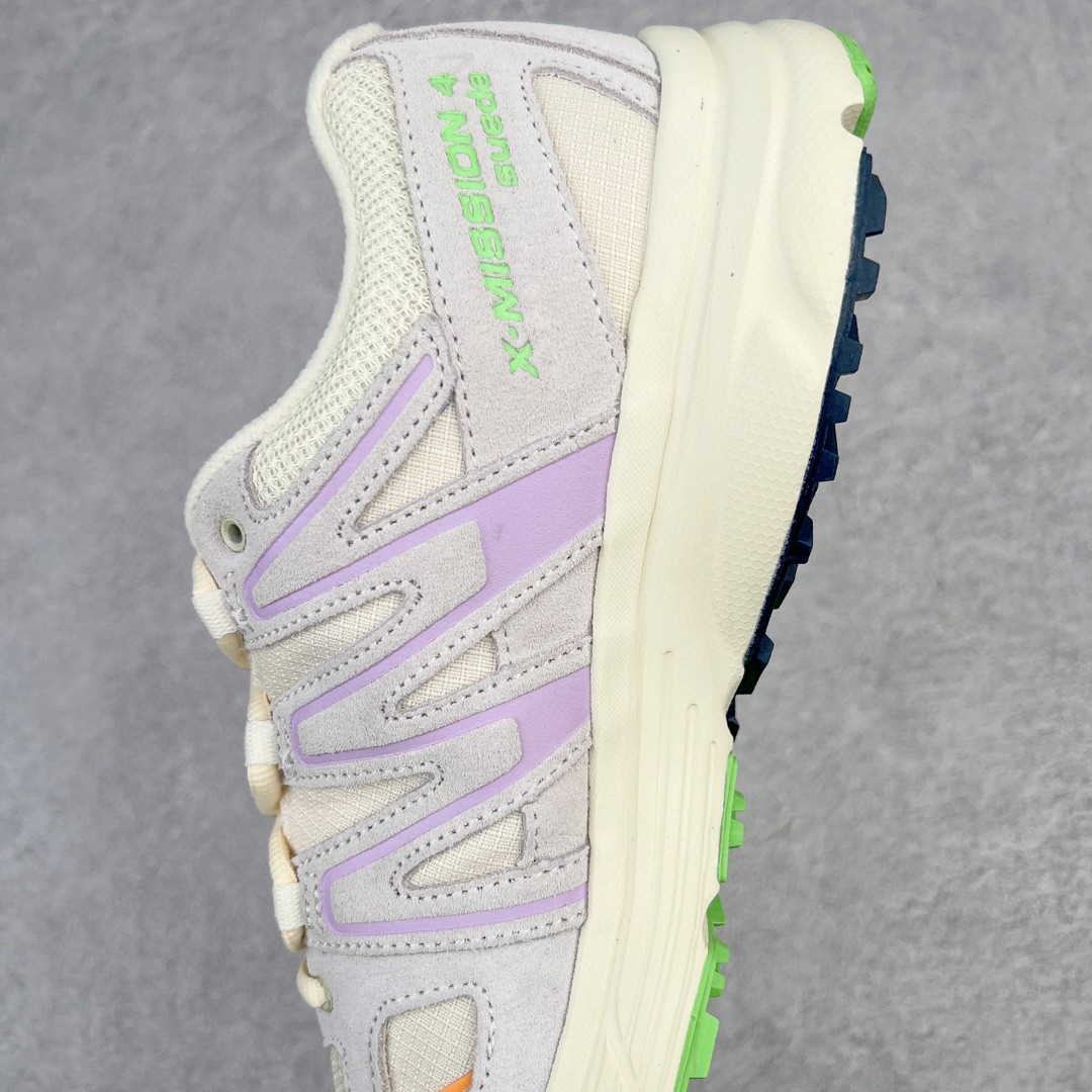 SALOMON X Mission 4 Suede 萨洛蒙 香草色 低筒 户外 跑步鞋 运动鞋 男鞋 女鞋 471384（版型偏小一码）