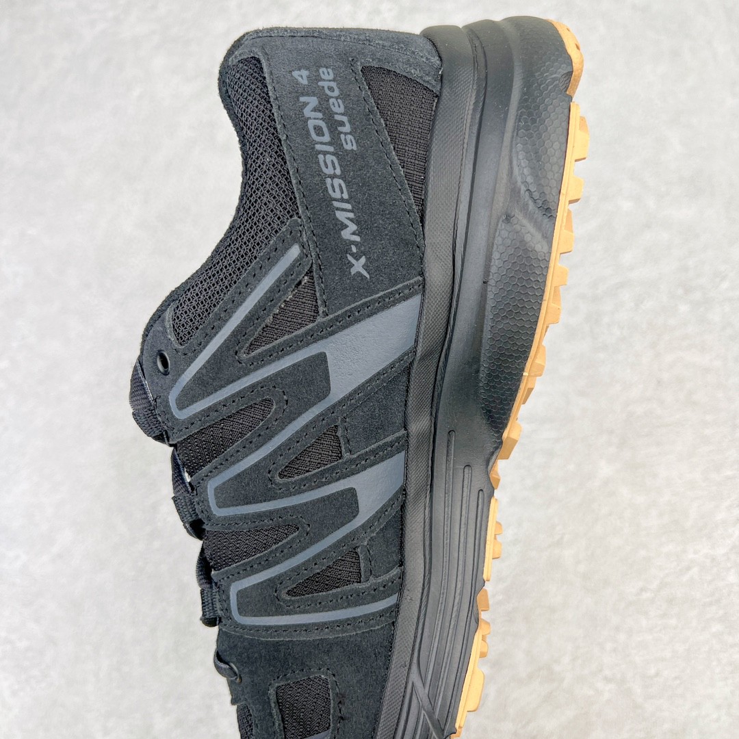 SALOMON X Mission 4 Suede 萨洛蒙 黑色 低筒 户外 跑步鞋 运动鞋 男鞋 女鞋 416071（版型偏小一码）