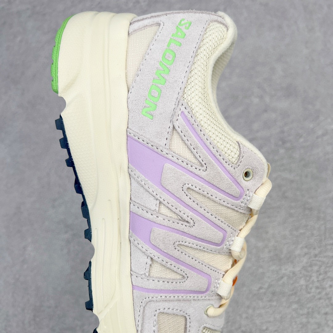 SALOMON X Mission 4 Suede 萨洛蒙 香草色 低筒 户外 跑步鞋 运动鞋 男鞋 女鞋 471384（版型偏小一码）