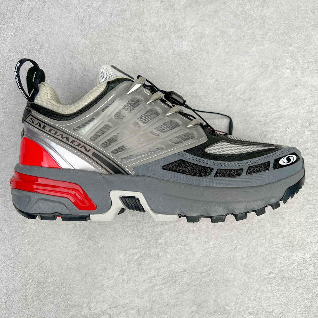 SALOMON  ACS Pro Advanced 萨洛蒙 银红 低筒 户外 跑步鞋 运动鞋 男鞋 女鞋 415537（版型偏小一码）