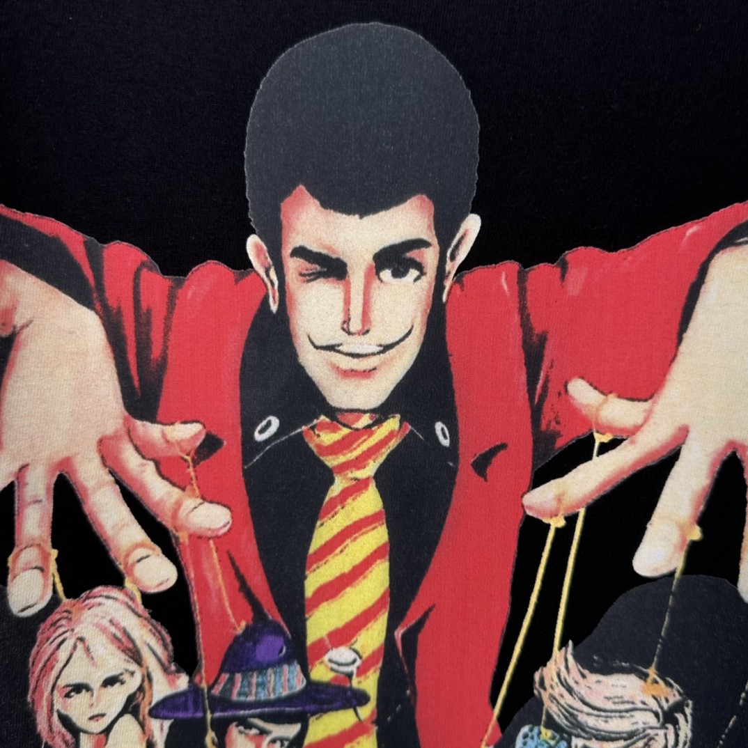 Supreme X UNDERCOVER Lupin Tee 漫画人物印花 Tee 黑色 短袖 T 恤 圆领 夏款 男女同款  